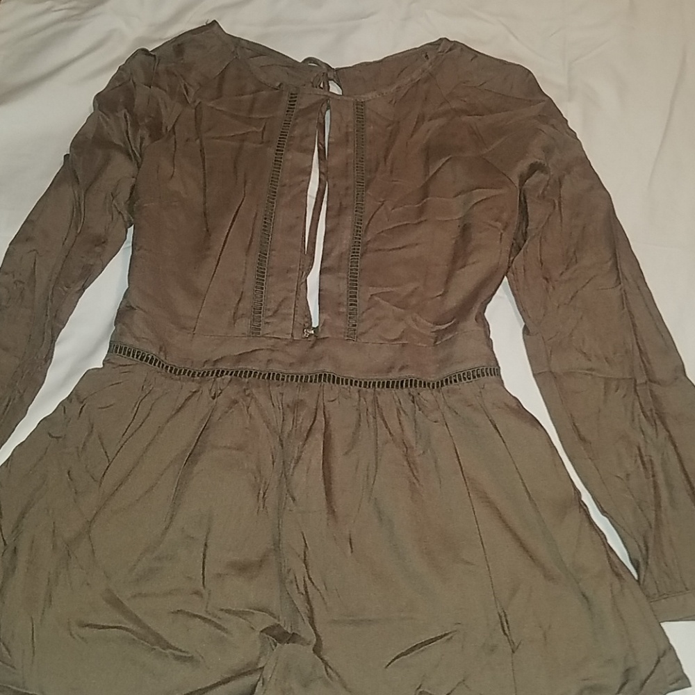 Olive green TOBI romper